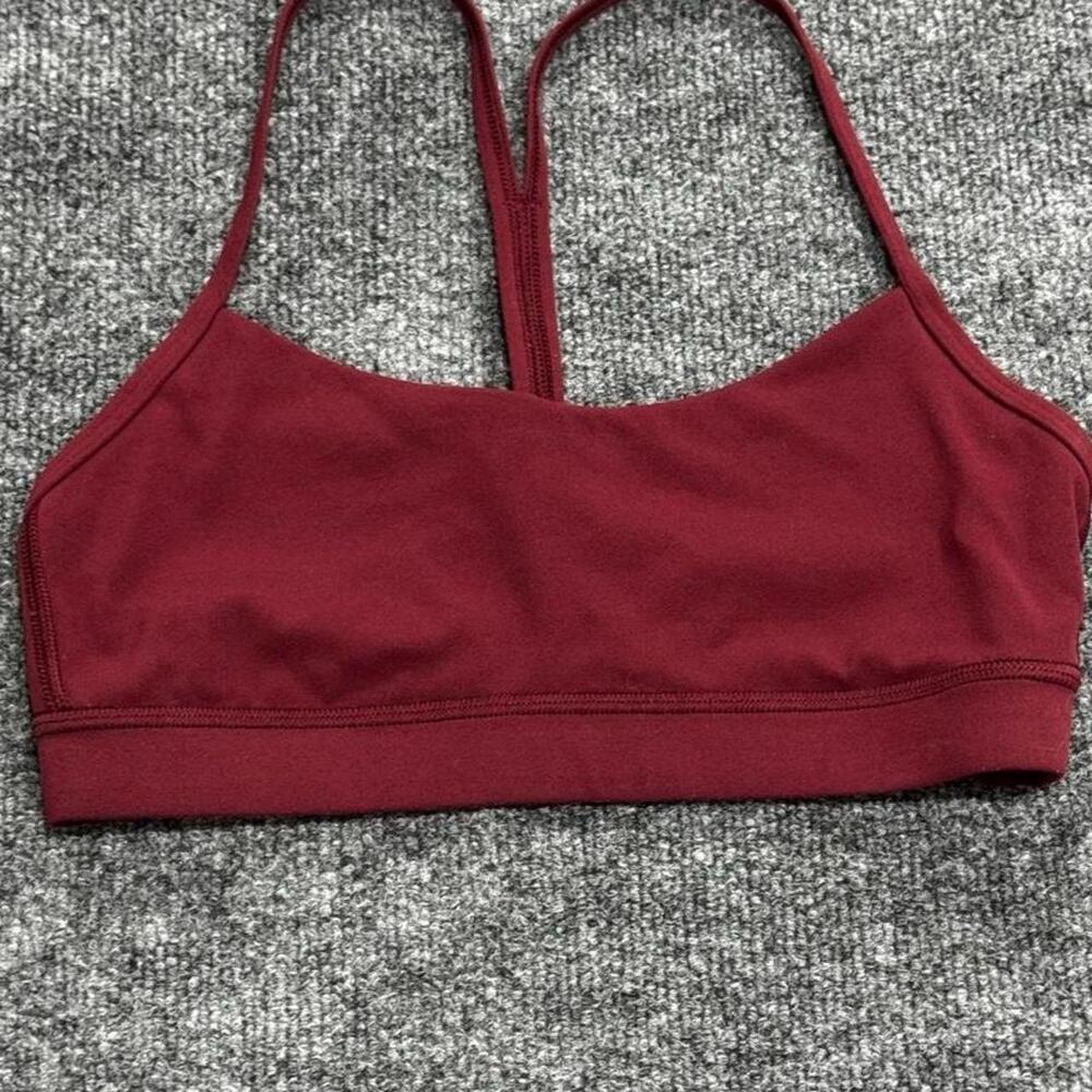 Lululemon burgundy sports bra